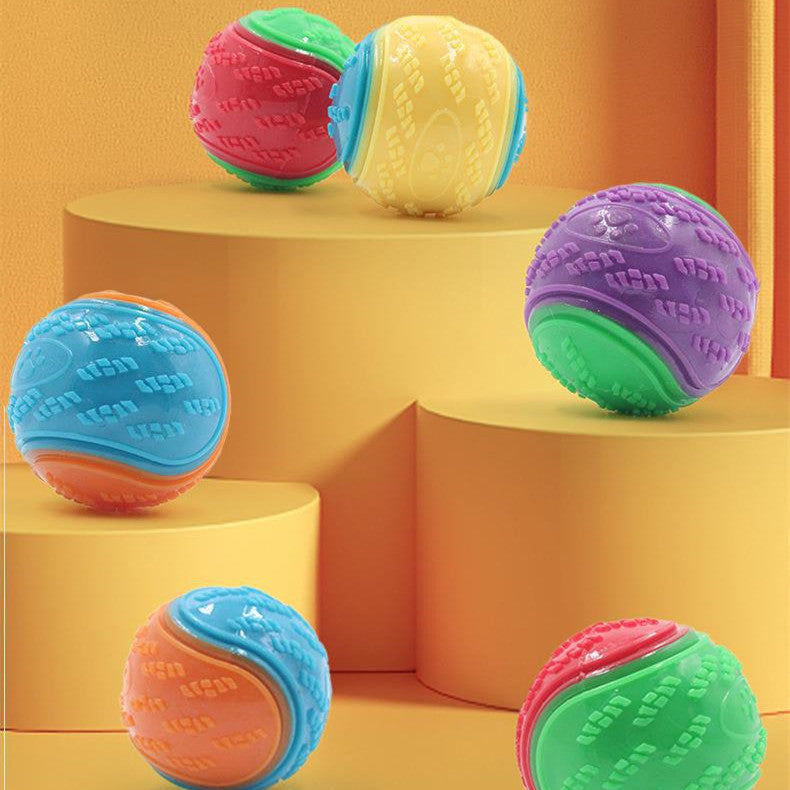 8er Set – Robuste Quietsch-Bälle für Hunde | Zahnreinigung & interaktiver Spielspaß